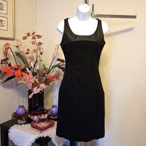 NWT Nousvous Women's Unique Designed Sleeveless Party Dress Black Lined Dresses